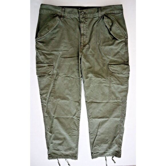 ASOS Design 103579554 Women's Sz 12 Khaki Low Rise Utility Combat Cargo Pants - Picture 1 of 11